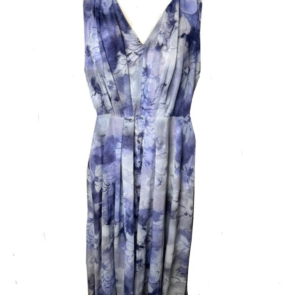 Simply Vera Vera Wang Floral Print Sleeveless Maxi Dress - Picture 1 of 11
